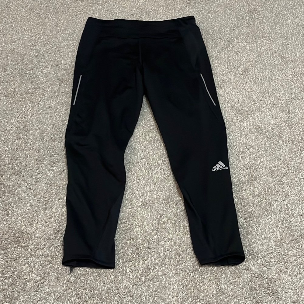 NWT Adidas on the run black tight